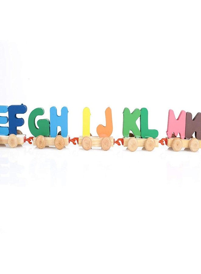 CrazyCrafts Crazy Crafts Wooden Alphabet Letters Train (A-Z) English Vocabulary Building Train Set Early Educational Toys Kids 2+ Years for Boys & Girls AZ01 - Image 3